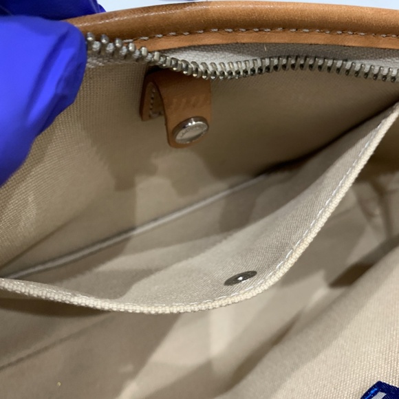 Burberry Blue Label Logo Canvas Pouch Sku#85375 (Gently used, water stain strap) - Picture 13 of 15